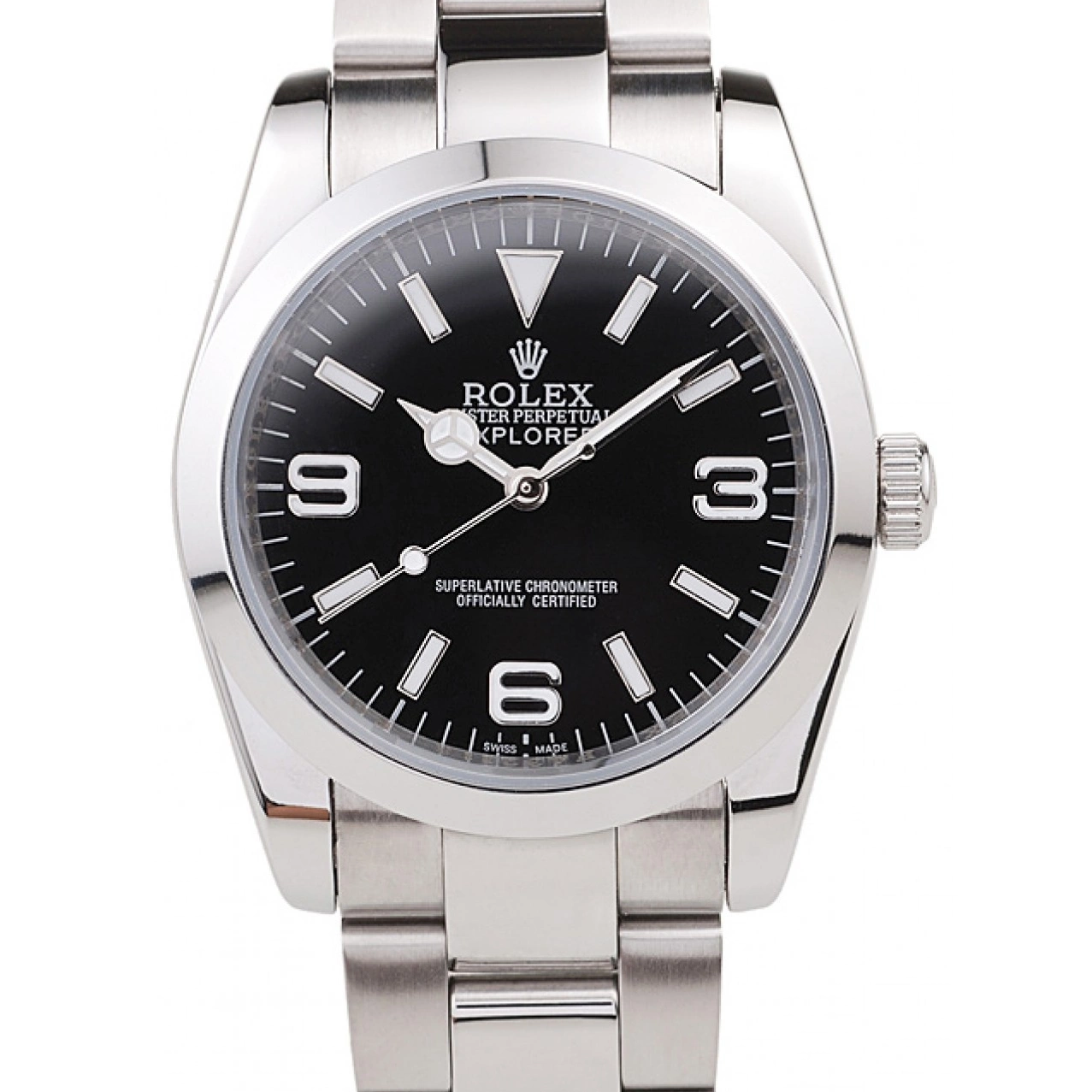 Best AAA Replica Sites Black 98087 Stainless Rolex Polished Explorer Steel Dial 0612